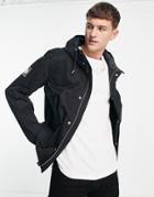 Pretty Green Cooper Short Parka In Black