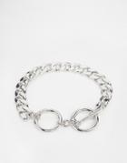 Asos Boyfriend Curb Chain Bracelet - Silver