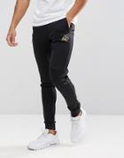 Kings Will Dream Skinny Joggers In Black With Gold Logo - Black