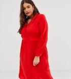 Vero Moda Curve Shirt Dress - Red