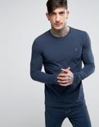Farah Southall Super Slim Muscle Fit Long Sleeve T-shirt Navy - Navy