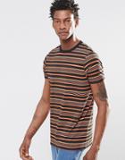 Asos T-shirt In Retro Stripe - Black