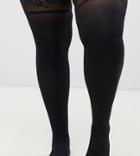 Asos Design Curve 50 Denier Lace Top Hold Ups