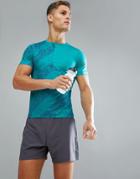 Asics Lite Show Running Top In Green 146617-1187 - Blue