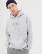 Parlez Fower Hoodie With Embroidered Sport Chest Logo In Gray - Gray