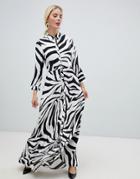 Y.a.s Zebra Print Shirt Dress - Multi