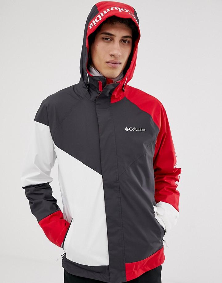 Columbia Windell Park Jacket In Red/black - Red