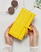 Yoki Foldover Purse - Yellow