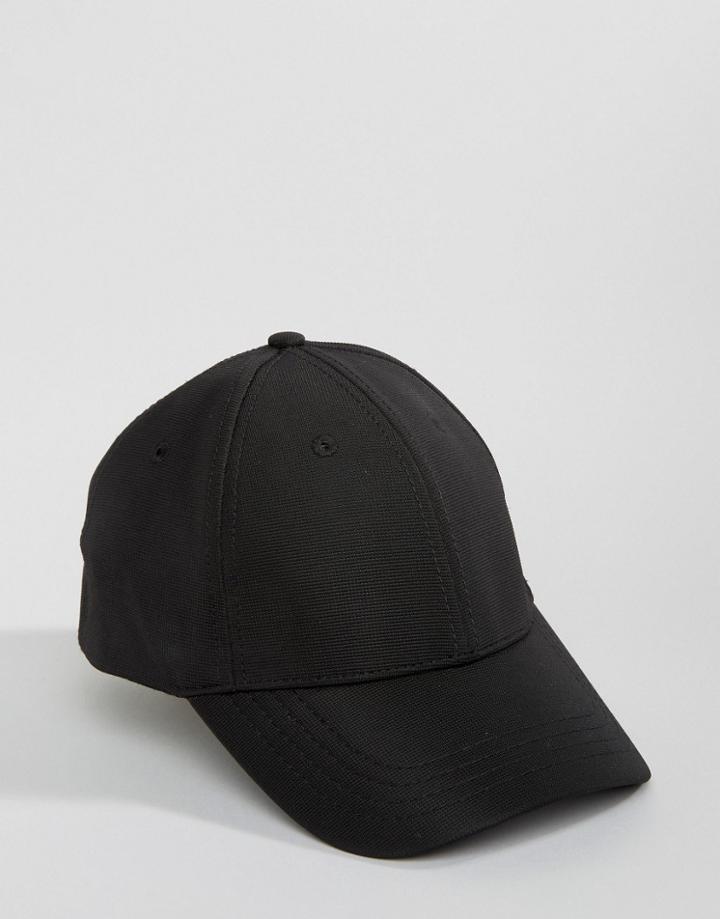 New Look Baseball Cap In Black - Black