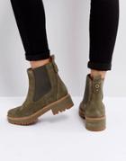 Timberland Courmayeur Valley Olive Chelsea Boots - Green