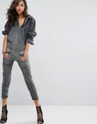 G-star Overall With Front Pockets And Contrast Strap - Gray