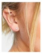 Topshop Crystal Stud Earrings In Silver