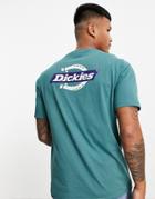 Dickies Ruston Back Print T-shirt In Green