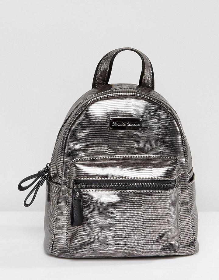 Claudia Canova Mini Pewter Backpack - Silver