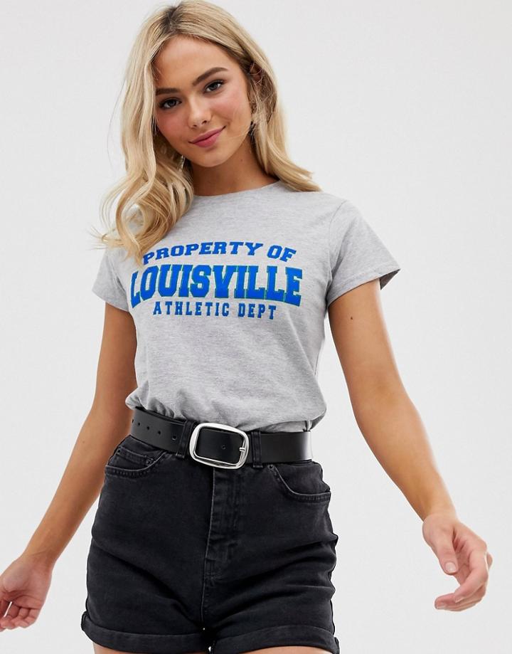 Heartbreak Louisville Relaxed Tee - Gray