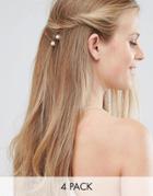 Loverocks London Rhinestone Burst Hair Clip Multipacks - Silver