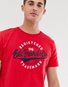 Esprit T-shirt With Logo In Dark Red