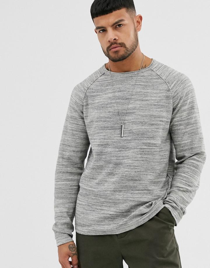 Jack & Jones Originals Lightweight Knitwear - Gray