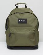 Nicce London Backpack In Khaki - Green