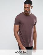 Asos Tall T-shirt With Crew Neck - Blue