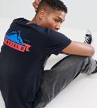 Penfield Mountain Back Logo Print T-shirt Exclusive In Black - Black
