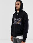Asos Design Overszied Hoodie With Euphoria Print - Black