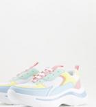 Raid Wide Fit Rocky Sneakers In Pastel Mix-multi