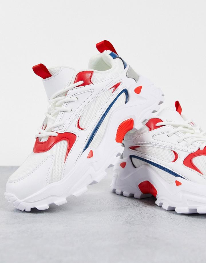Topshop Casey Chunky Sneakers In White