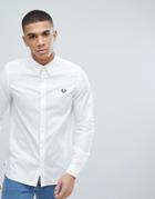 Fred Perry Tape Detail Shirt In White - White