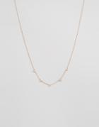 Orelia Mini Triangle Necklace - Gold