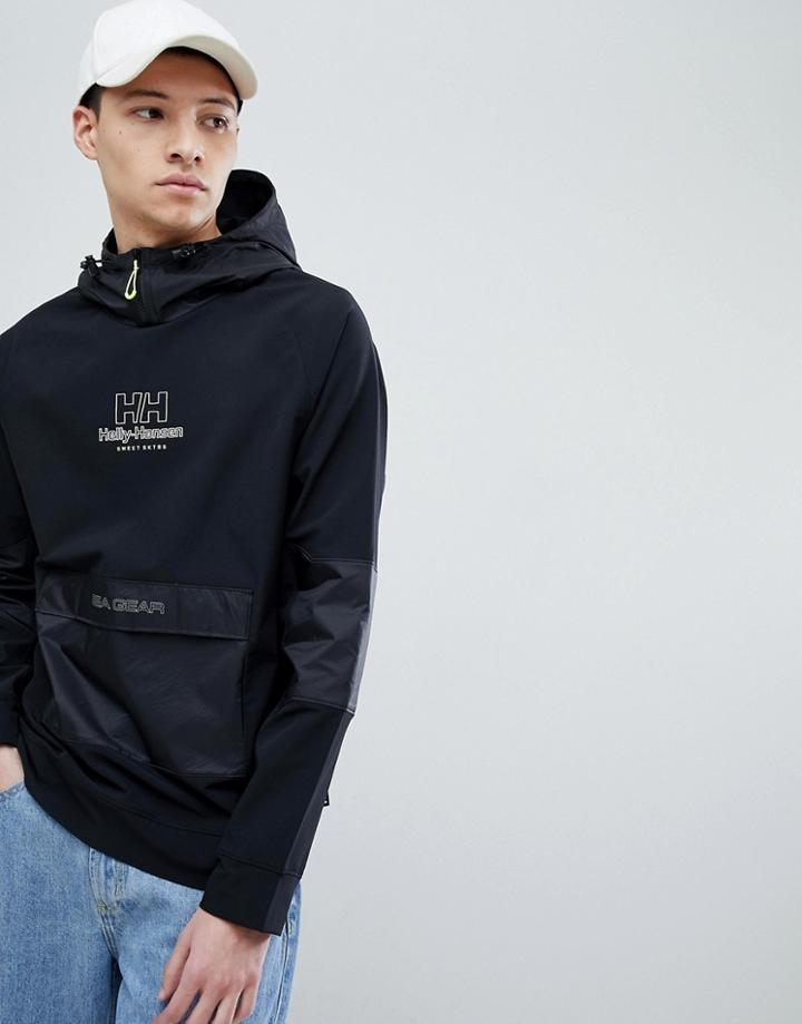 Sweet Sktbs X Helly Hansen Hoodie With Front Pocket In Black - Black