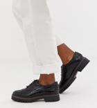 New Look Chunky Lace Up Brogue In Black