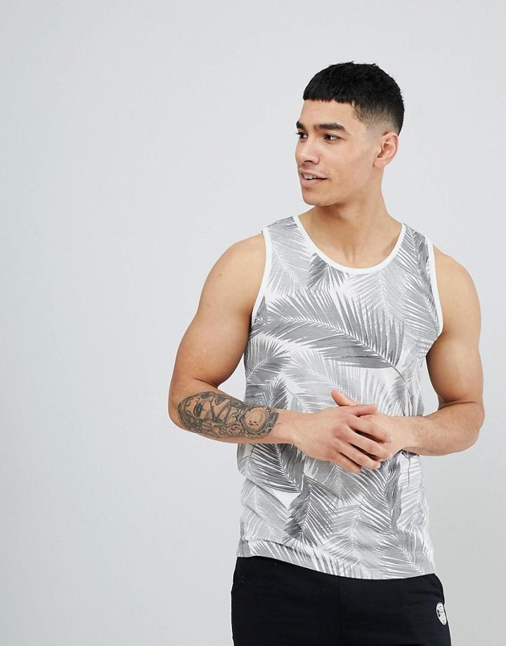 Blend Palm Print Tank - Gray