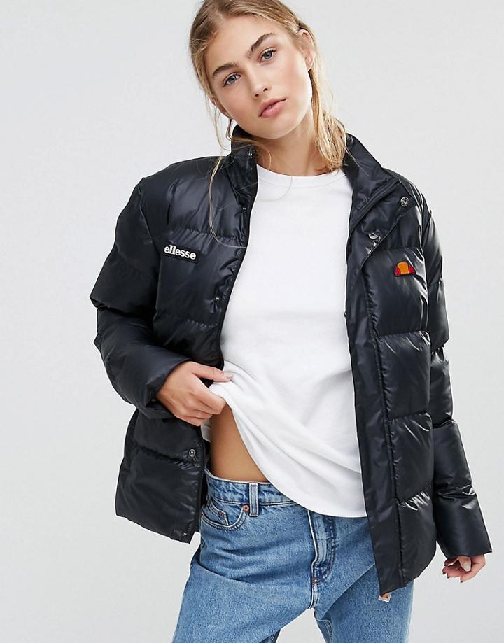 Ellesse Oversized Heavy Padded Jacket - Black
