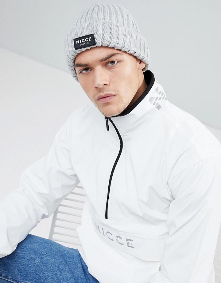 Nicce London Fisherman Beanie In Gray - Gray