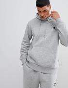 Converse Pullover Logo Hoodie In Gray 10008814-a03