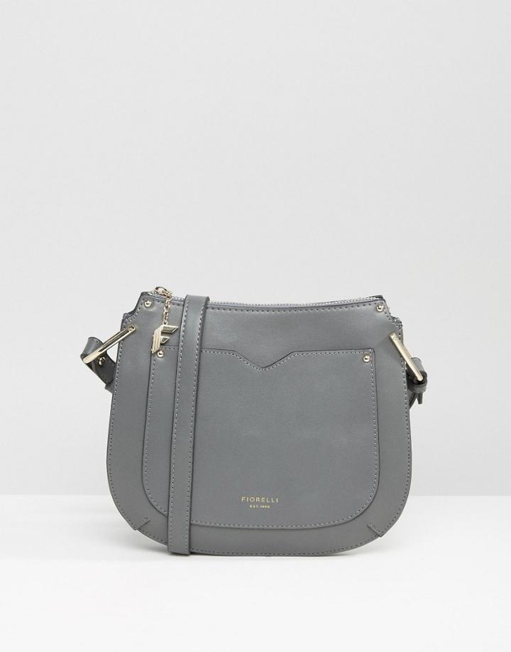 Fiorelli Boston Saddle Xbody Bag - Gray