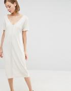 Selected Lima Midi Dress - Cream