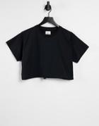Chelsea Peers Lounge Sweatshirt Tee With Drawstring In Black