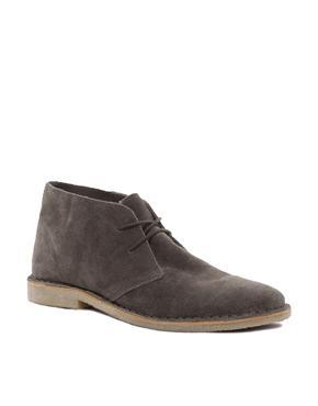 Asos Desert Boots In Suede - Gray
