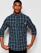 Blend Shirt Slim Fit Buttondown Check - Black