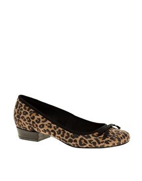 Miss KG Audrey Low Heeled Leopard Effect Ballerina