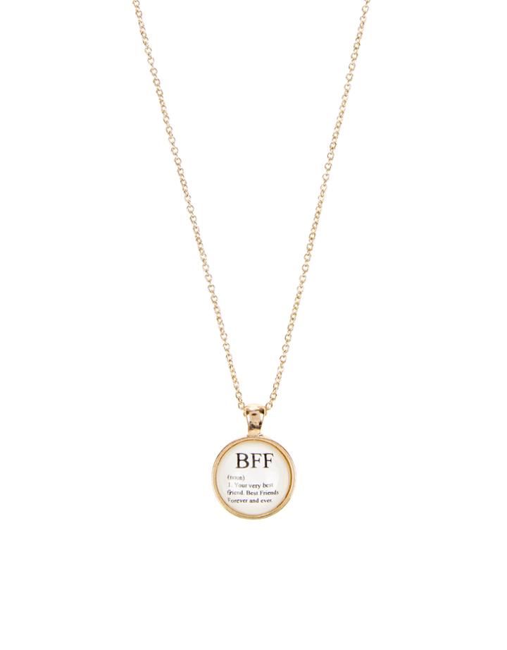 Accessorize Best Friends Dictionary Pendant Necklace