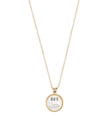 Accessorize Best Friends Dictionary Pendant Necklace