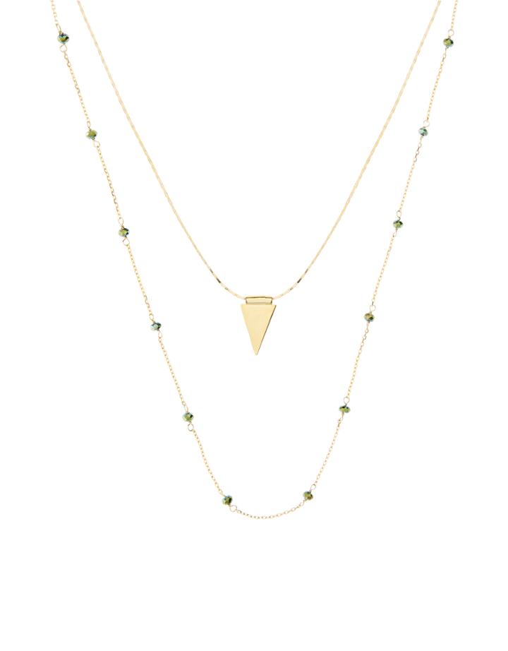 Accessorize Zara Triangle Layered Necklace