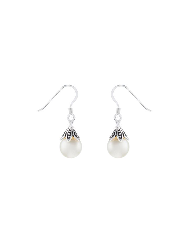 Accessorize Sterling Silver Pearl Drop Earrings