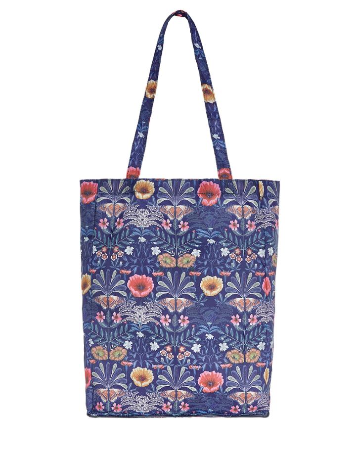 Accessorize Woodland Floral Packable Shopper Tote Bag