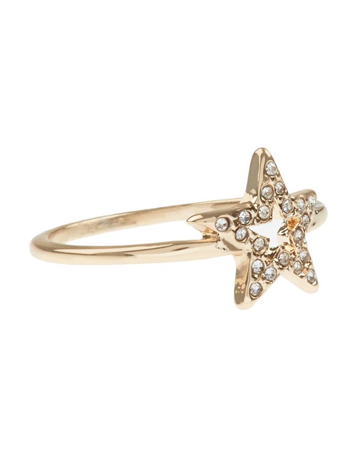 Accessorize Crystal Star Ring