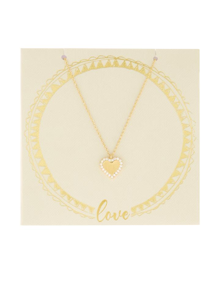 Accessorize Love Pendant And Gift Card