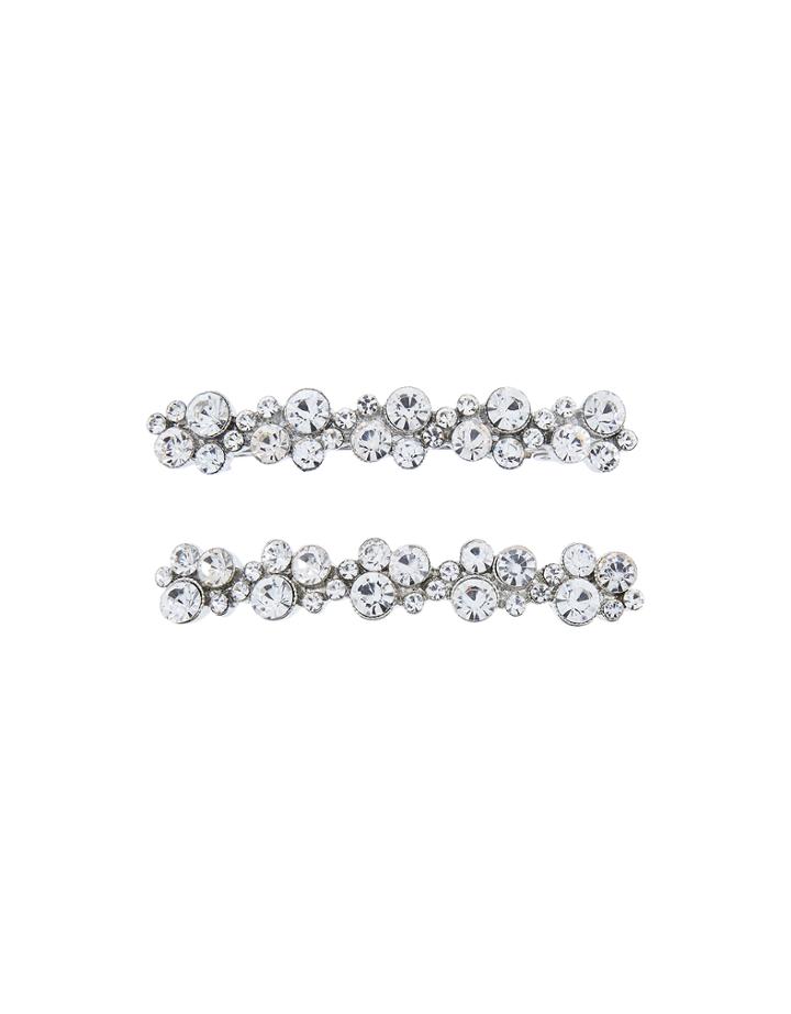 Accessorize 2x Crystal Barrette Hair Clips
